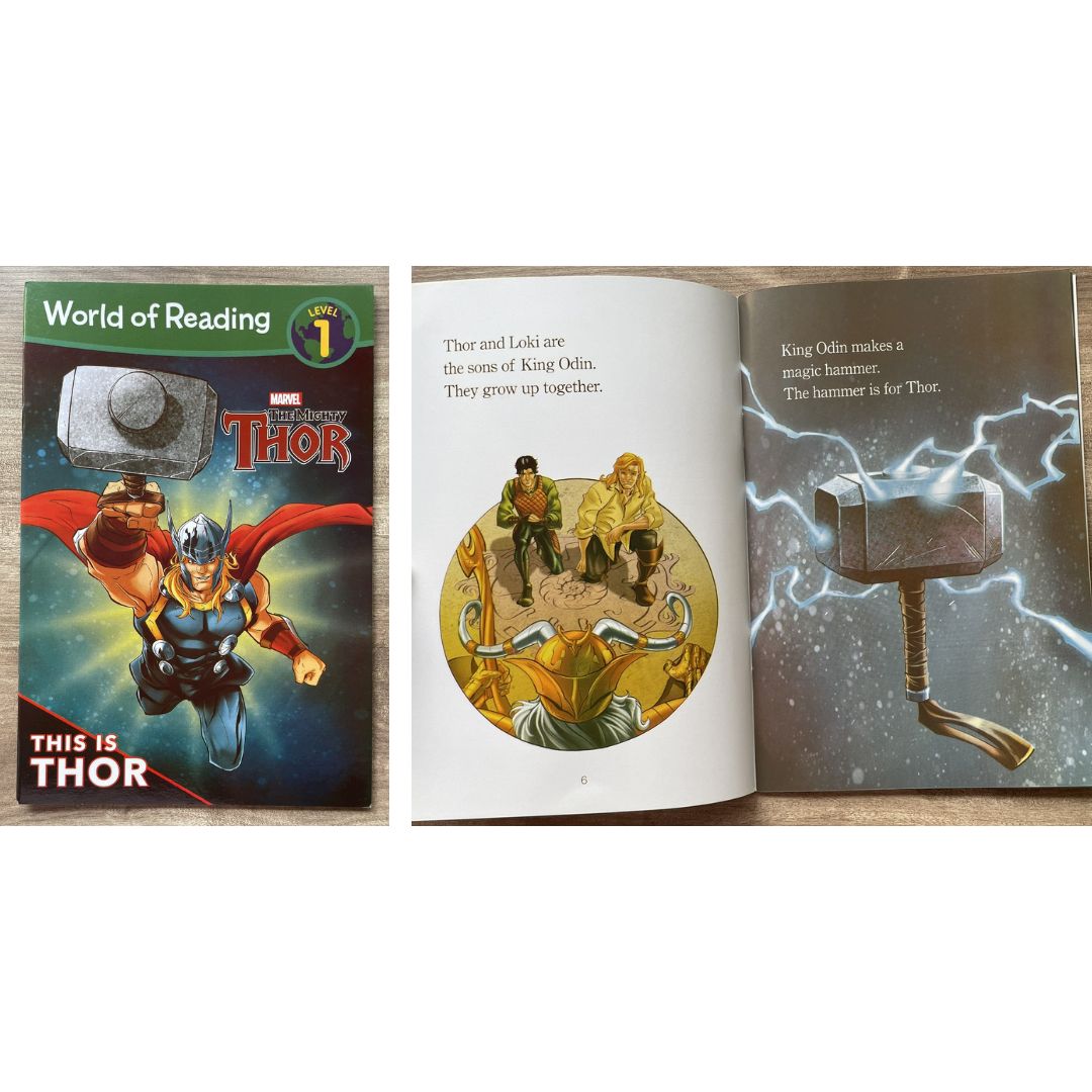 [With damage on some book pages, pls. see photos] World of Reading AVENGERS (17 books) (brand new softcover, no box) - Thor Iron Man Spiderman Hulk Captain America etc