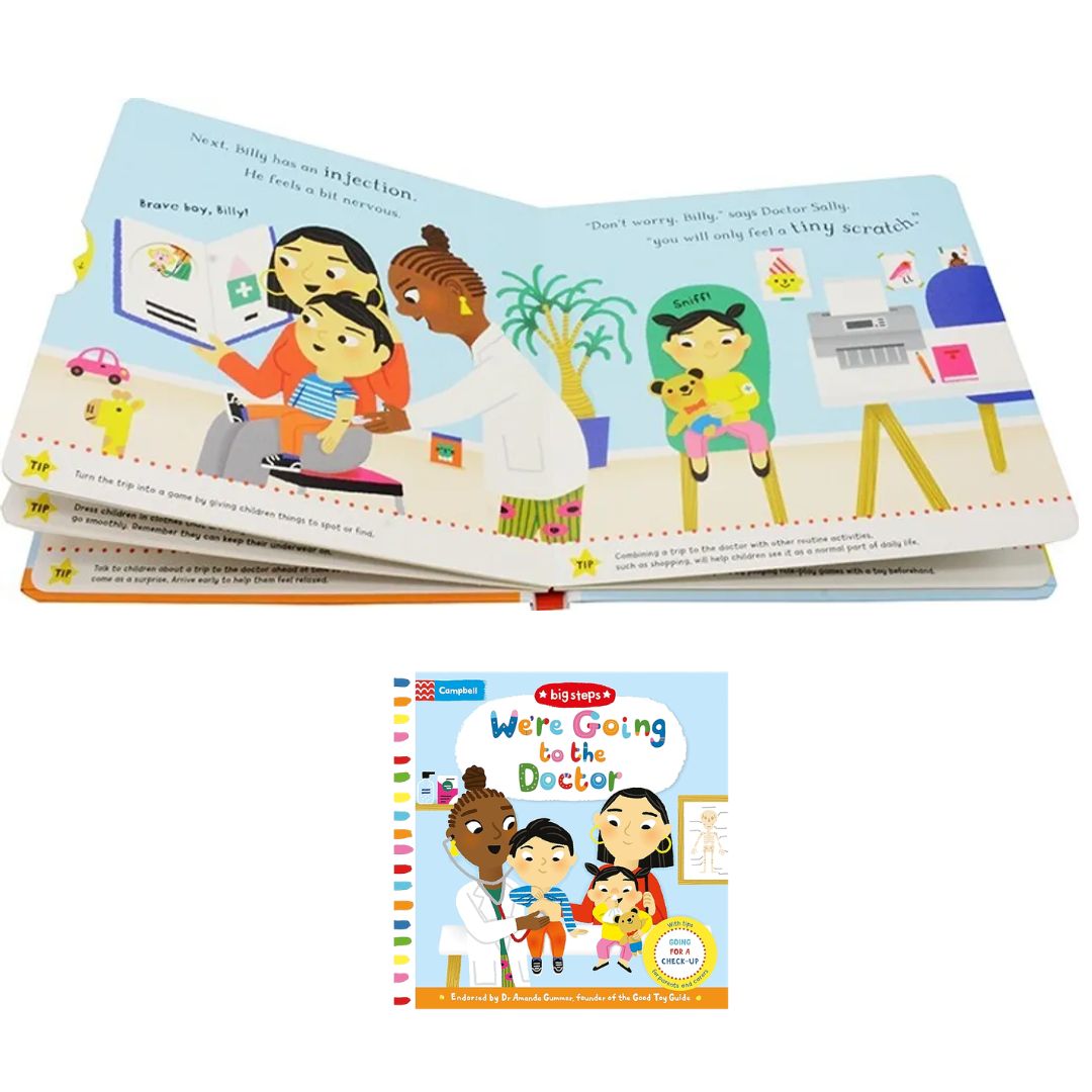 Campbell Big Steps (SINGLES) interactive BOARD BOOK - Can You Say Please/ Going to the Dentist/ Going to the Doctor/ Having a Baby/ Let's Wash Hands/ No More Dummies/ No More Nappies/ I'm Not Sleepy/ I'm Starting Nursery/ We Can Get Dressed