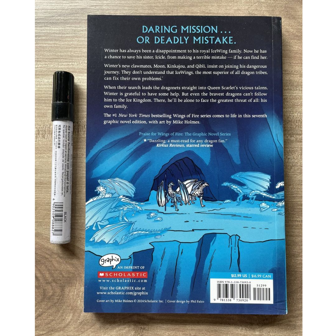 Wings of Fire Graphic Novels (SINGLES, brand new softcover, with SLIGHT FOLDS on book cover)