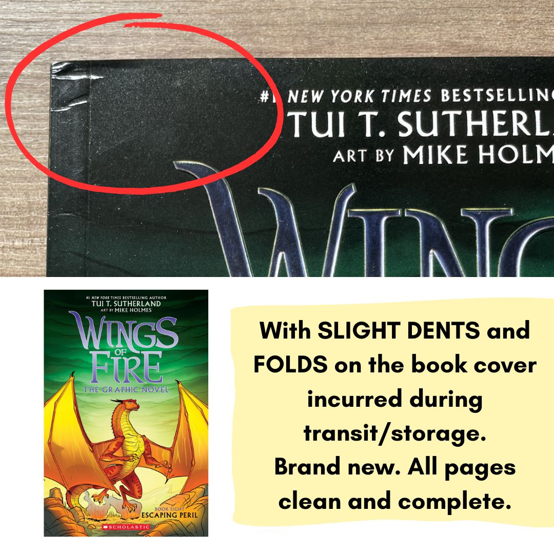 Wings of Fire Graphic Novels (SINGLES, brand new softcover, with SLIGHT FOLDS on book cover)