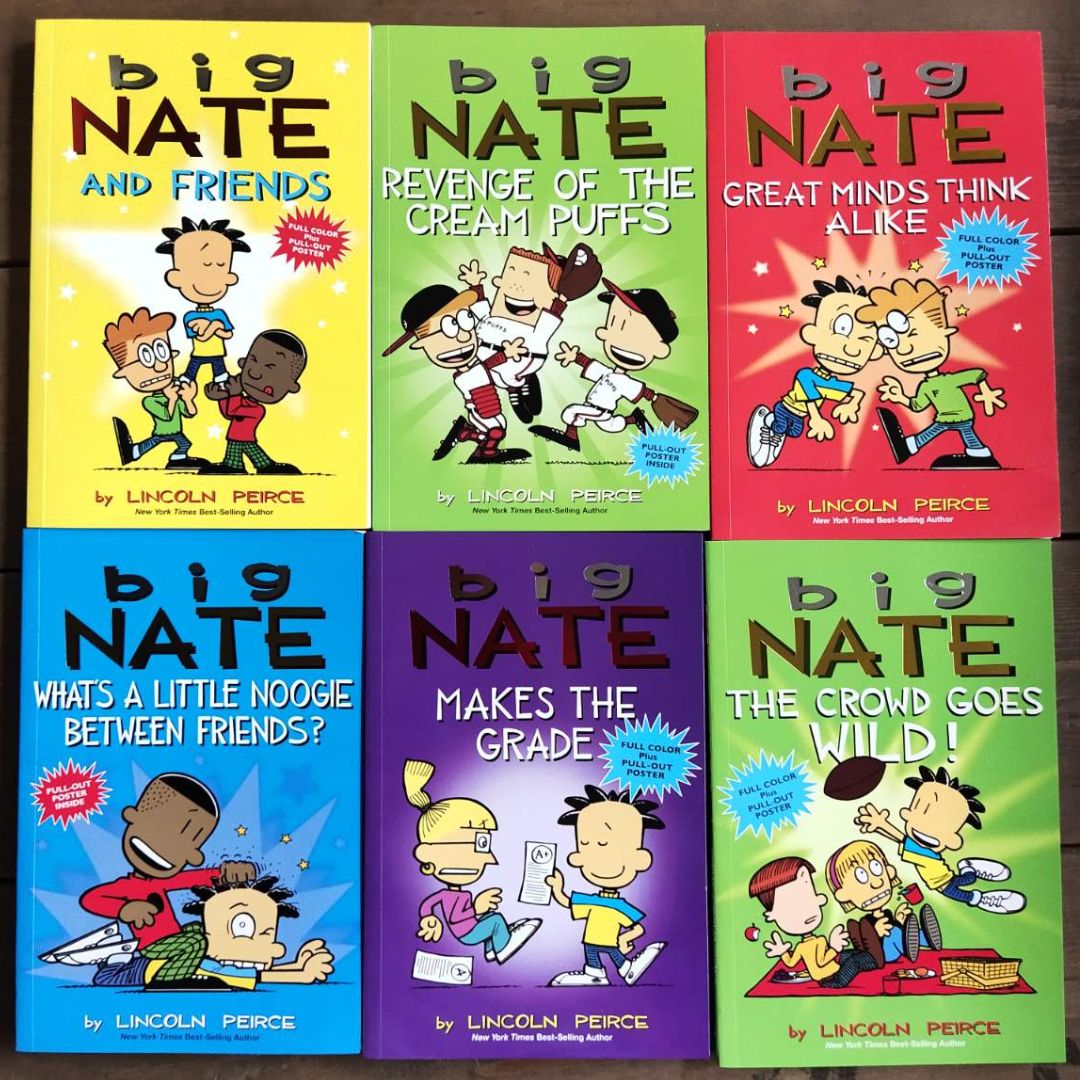 BIG NATE (COMICS - 12 books) brand new softcover, no box WITH poster