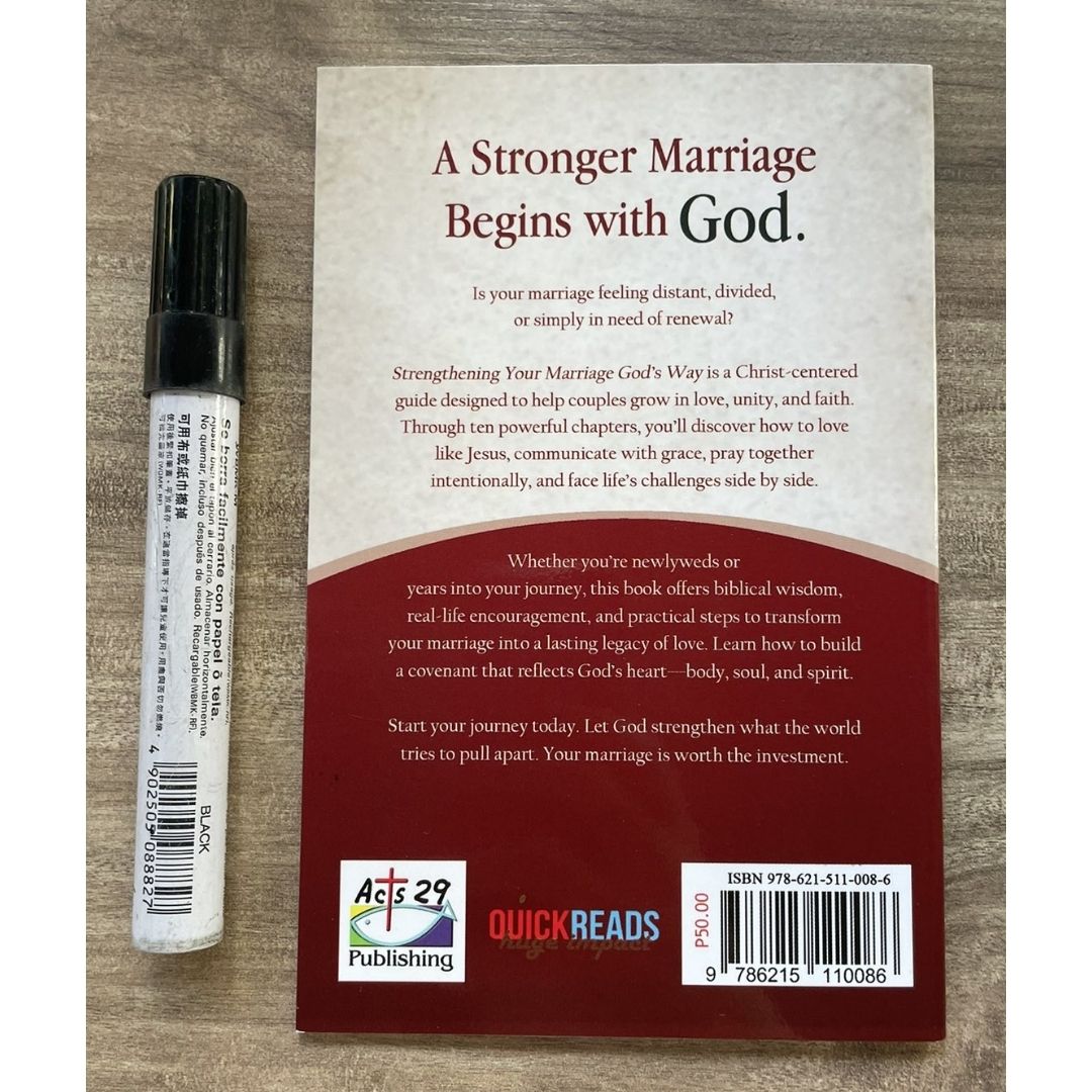 Strengthening Your Marriage God's Way (by Disney Panganiban) brand new softcover