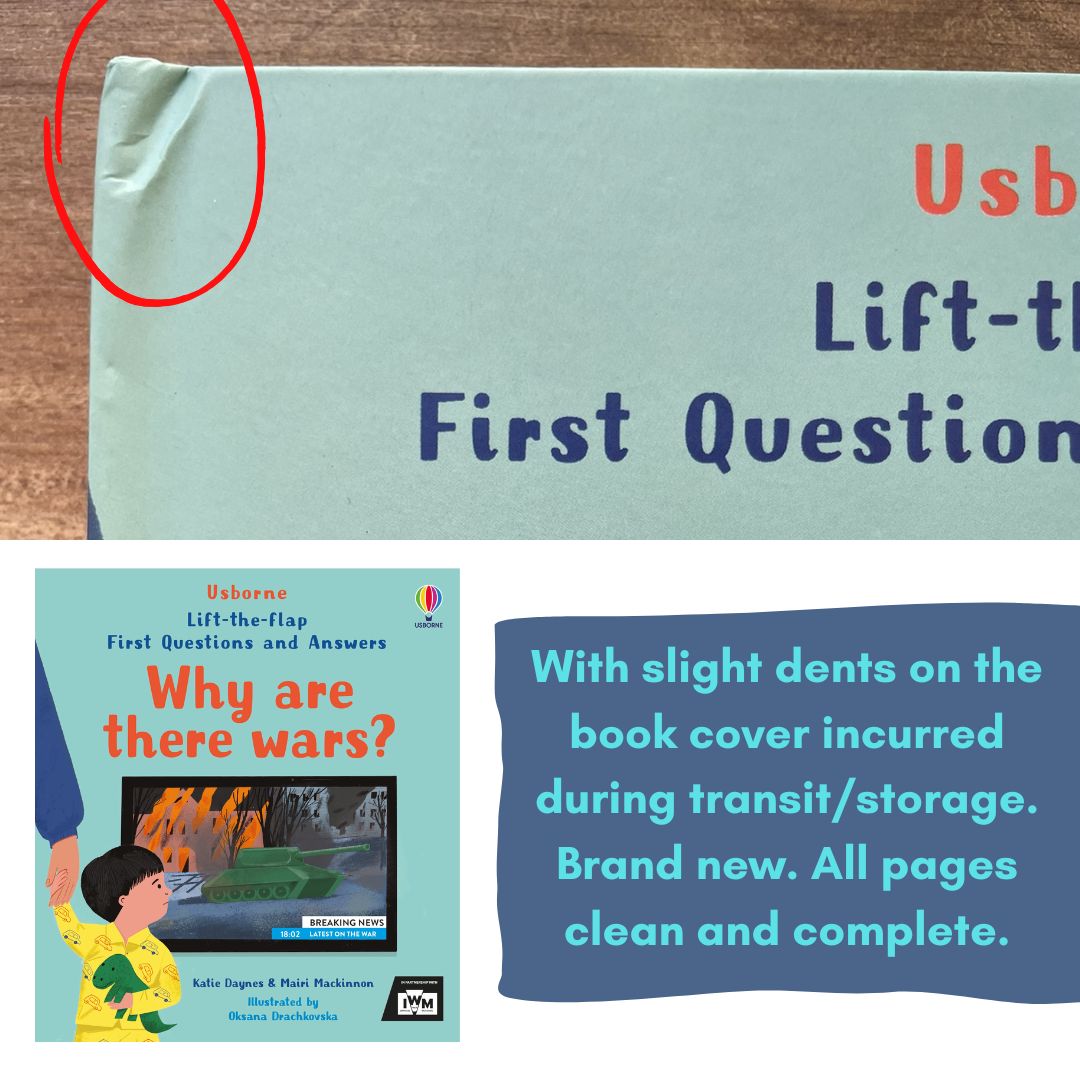 Usborne Lift-the-flap FIRST Questions and Answers (SINGLES, Board Book) How Do Flowers Grow / What is a Virus / What's It Like in Space / Why are there Wars / Why Do We Need Bees / Why Do We Need Trees / Why is it Dark at Night