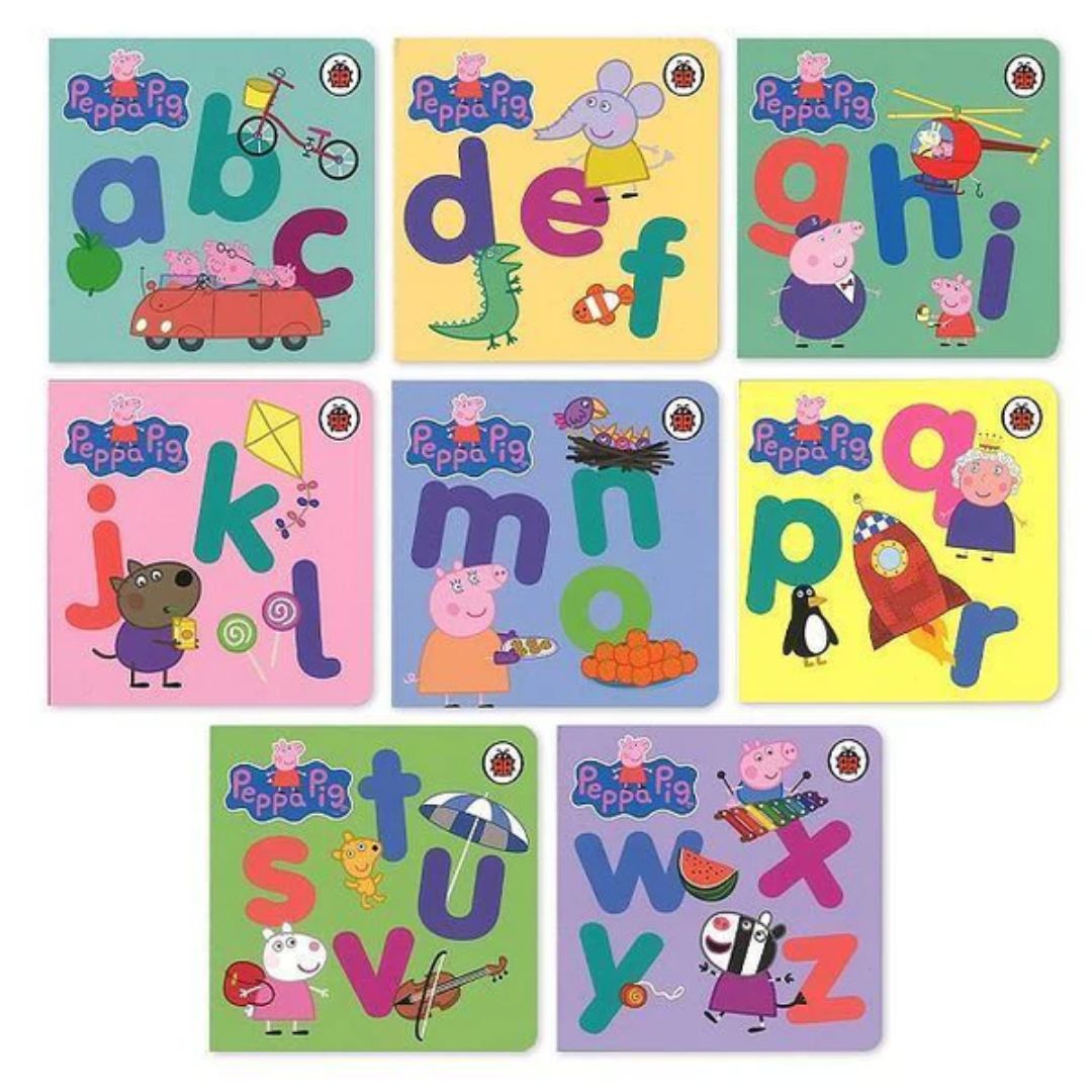 PEPPA PIG: PEPPA'S ALPHABET BOX (8 books) brand new board books