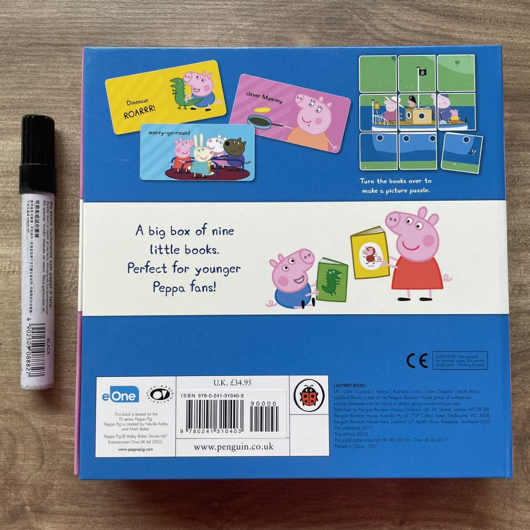 Peppa Pig: A Big Box of Little Books box set (9 MINI board books) BOX with SLIGHT DENTS