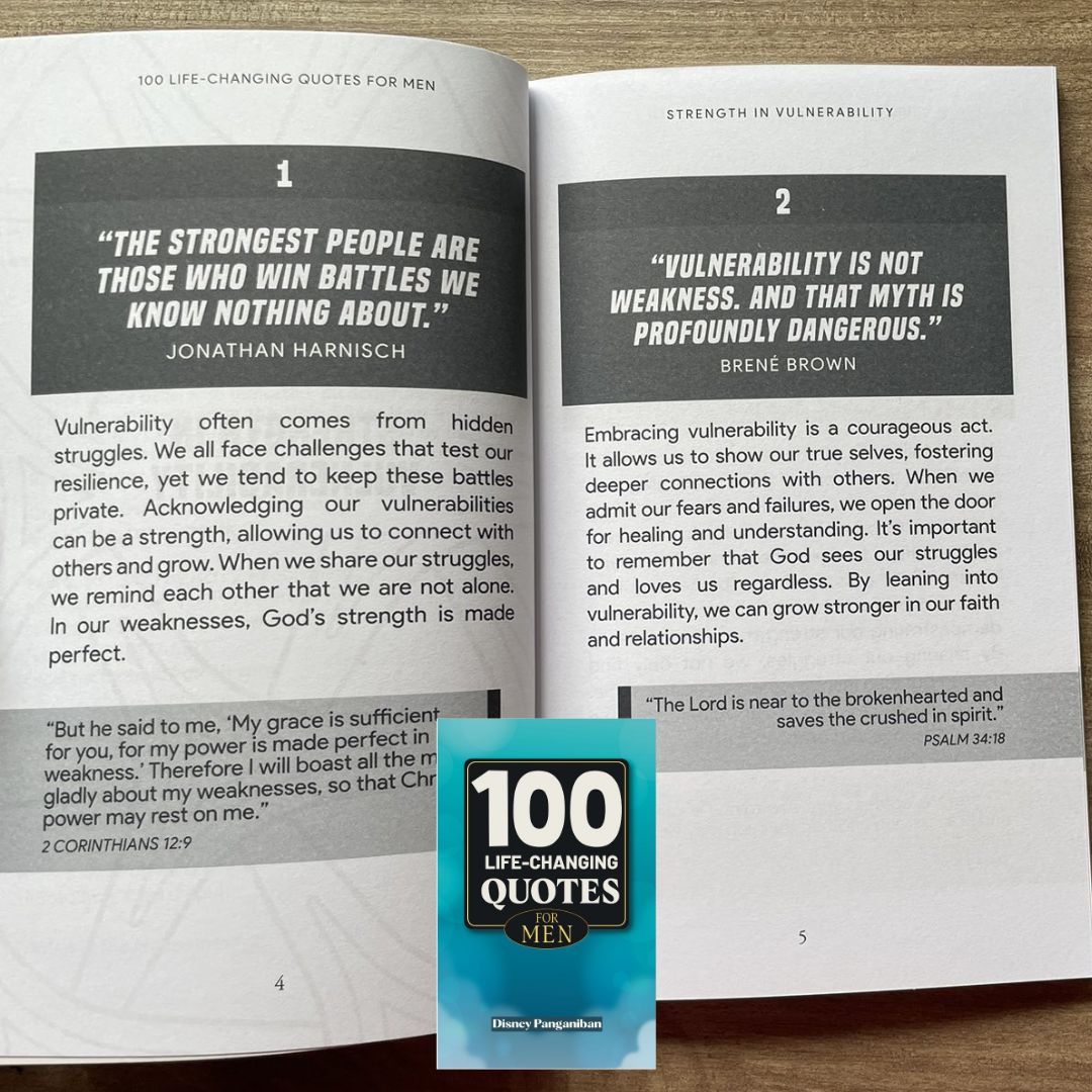 100 Life-Changing Quotes for MEN (by Disney Panganiban) brand new softcover