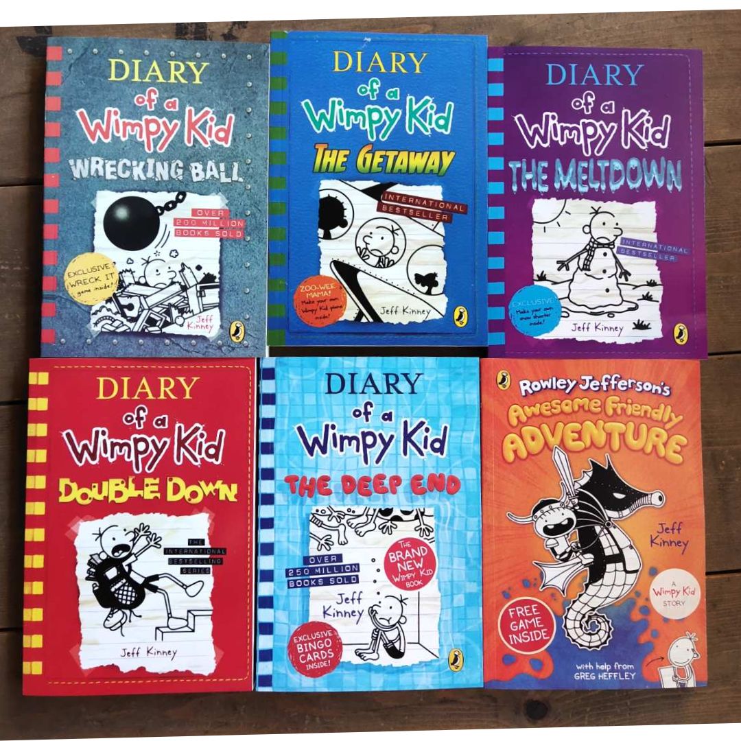 Diary of a Wimpy Kid (singles, brand new softcover, 7.4 x 4.8 inches each book)