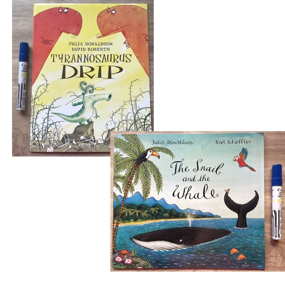 Julia Donaldson Set of 10 Books (NO BOX - Brand new softcover - sold as set of 10 books) - Gruffalo, Room on the Broom, Charlie Cook, Smartest Giant in Town, A Squash and a Squeeze