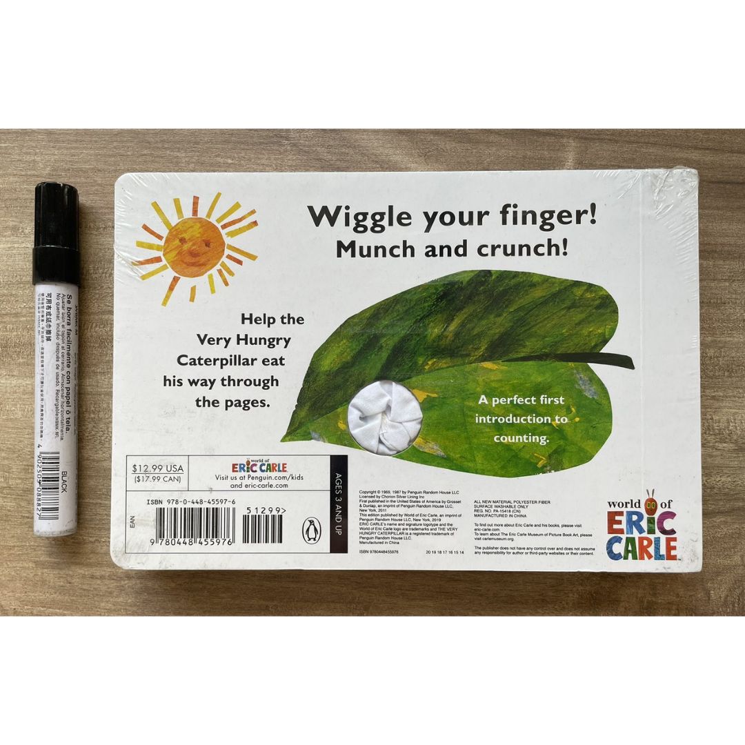 The Very Hungry Caterpillar's Finger Puppet Book by Eric Carle (brand new Counting board book)