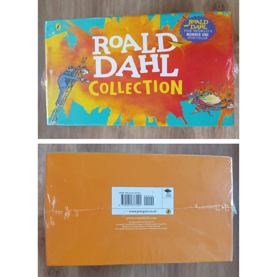 Roald Dahl (24 pcs brand new softcover books boxed set) BOX with DENTS, books no damage