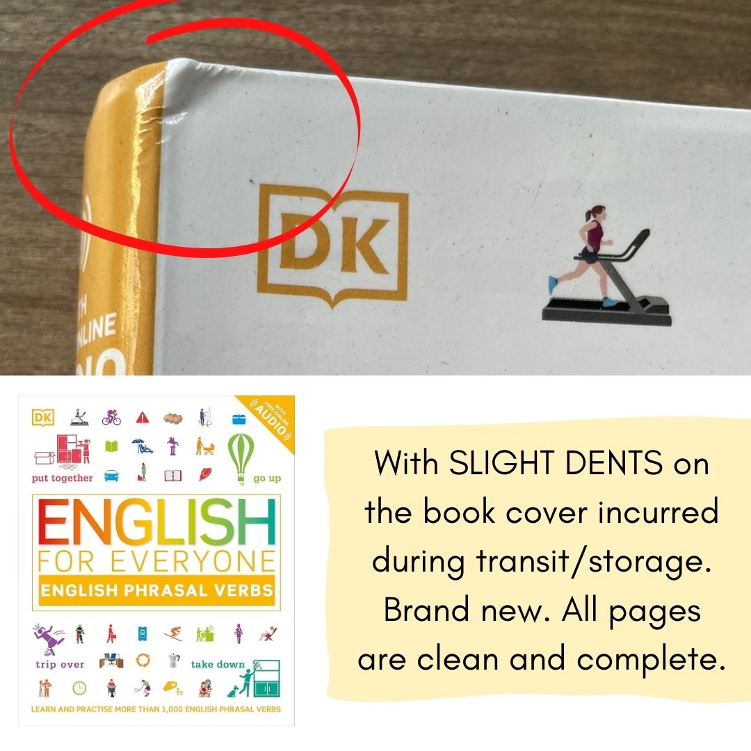 ENGLISH FOR EVERYONE English Phrasal Verbs: An ESL Book of Over 1,000 English Phrasal Verbs in Use (brand new softcover, with SLIGHT DENTS on book cover)