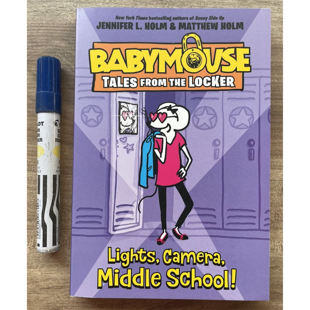 Babymouse Tales from the Locker (3 book series) - brand new softcover chapter books, NO box, with slight dents on the book cover