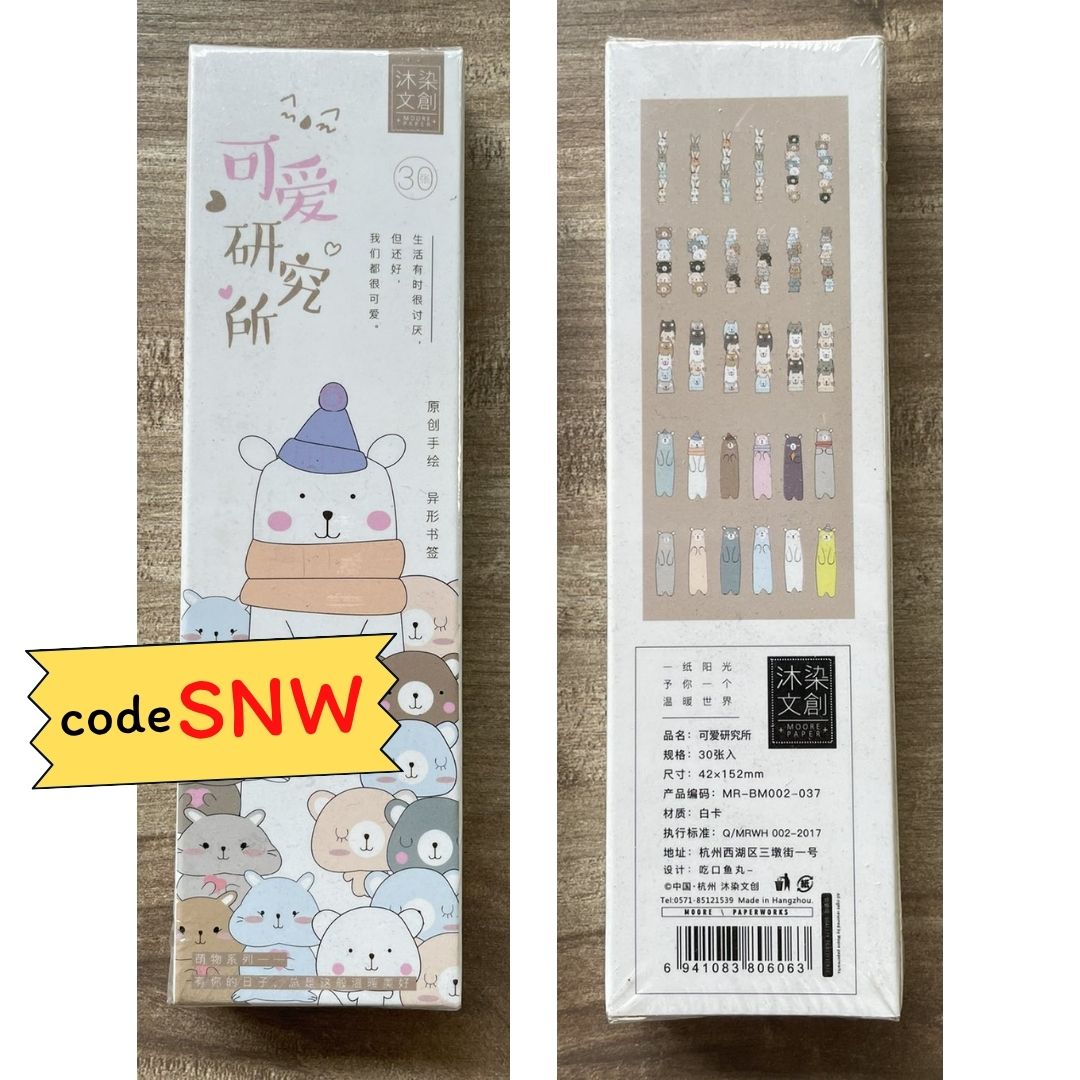 Bookmarks Set (30 pcs bookmarks in a set) (Pls. choose design)