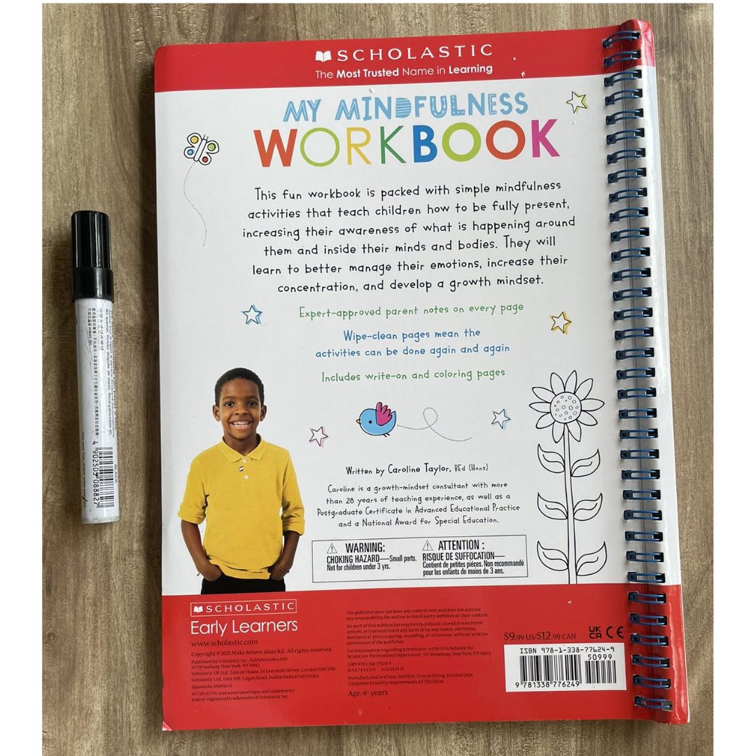 My Mindfulness / My Growth Mindset Workbook: Scholastic Early Learners (SINGLES) brand new Softcover, with SLIGHT DENTS on book cover
