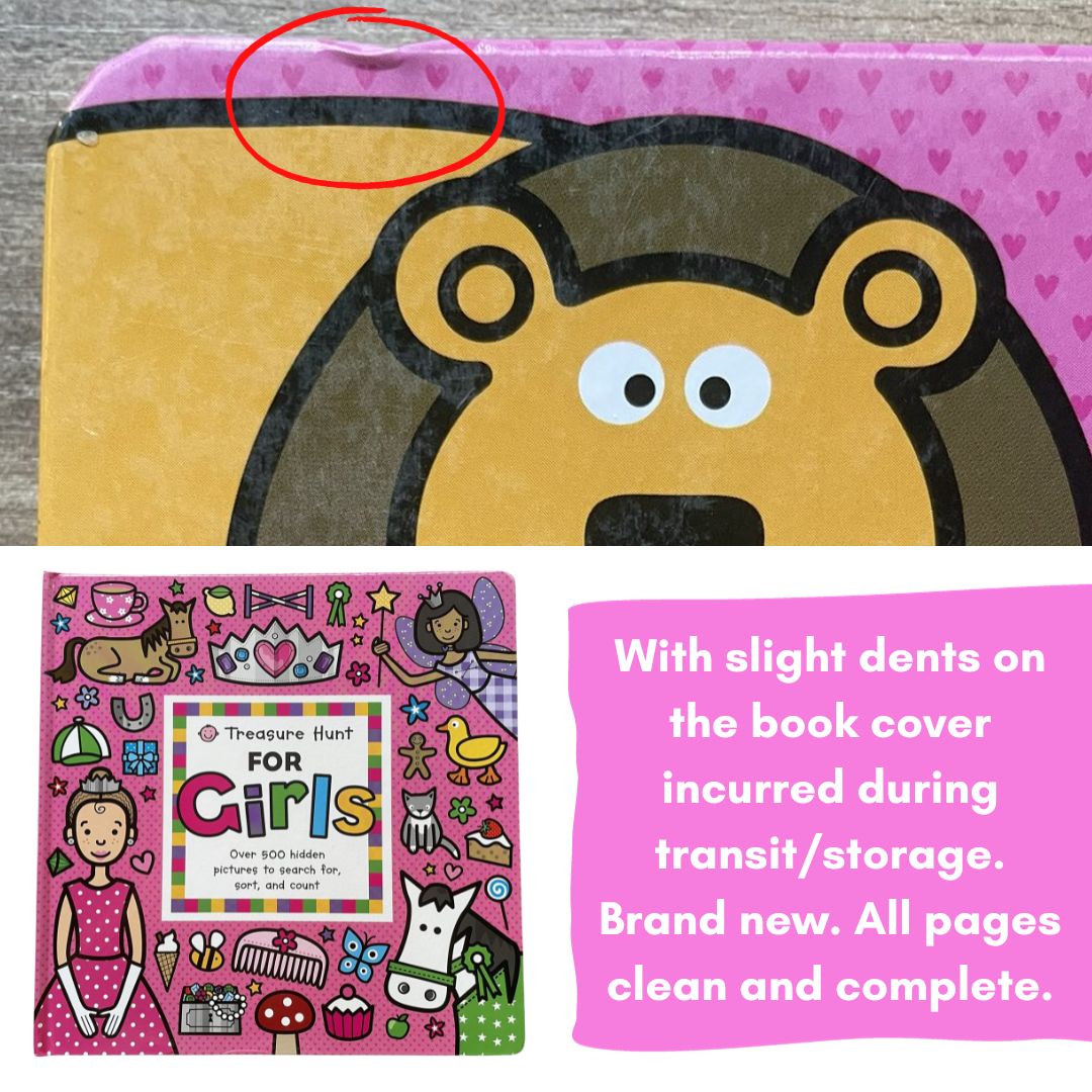 Priddy Treasure Hunt for Girls by Roger Priddy (board book) - big book
