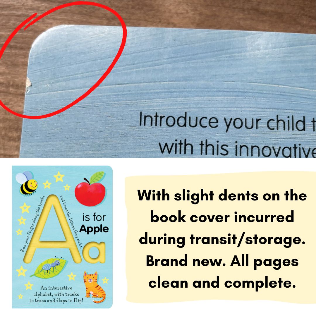 A is for Apple (Smart Kids Trace-And-Flip) Board book – Lift the flap (slight dents on book cover)