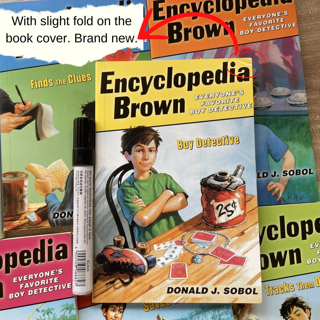 Encyclopedia Brown series, The Boy Detective (15 books) brand new paperbacks, no box