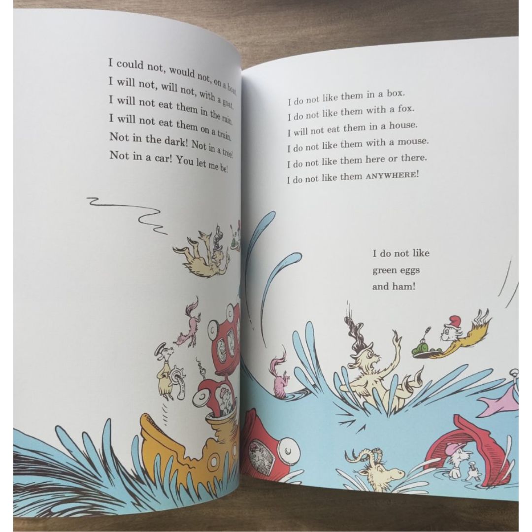 Dr Seuss paperbacks (PLS CHOOSE A TITLE) Oh the Places You'll Go / Fox in Socks / Green Eggs and Ham / Oh the Thinks You Can Think / One Fish Two Fish / Scrambled Eggs Super / Sleep Book / Ten Apples Up On Top / The Alphabet Book / Wacky Wednesday