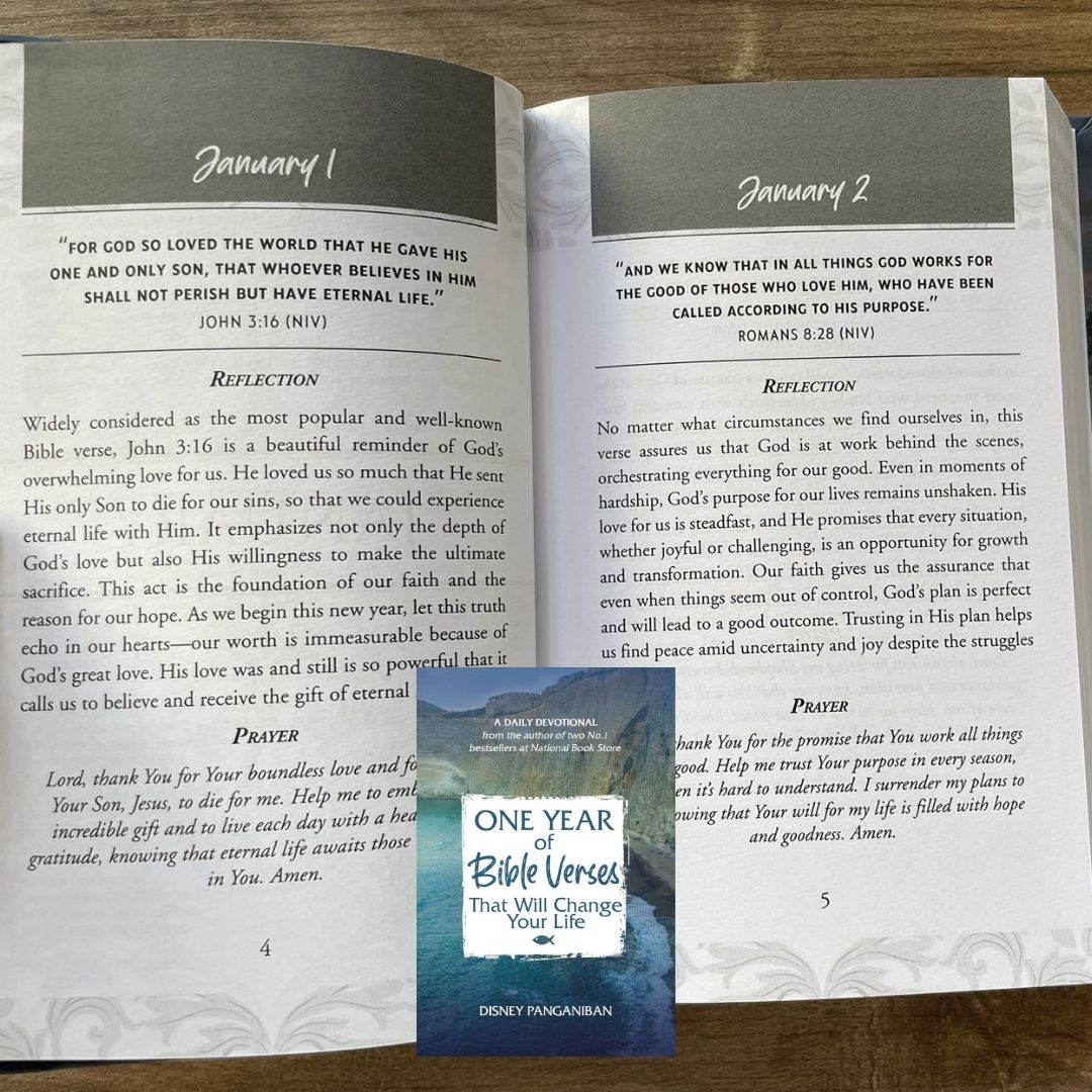 One Year of Bible Verses That Will Change Your Life (by Disney Panganiban) devotional, brand new hardcover