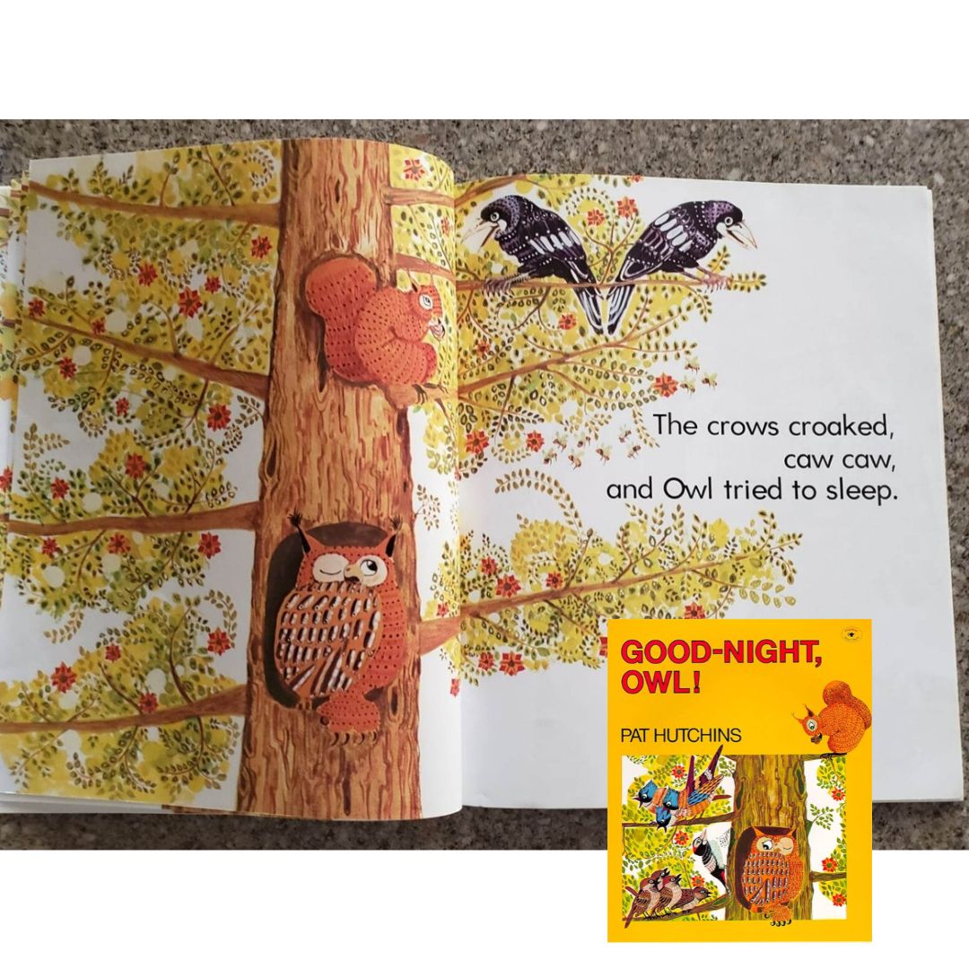 Good Night, Owl! Storybook by Pat Hutchins (brand new softcover, with SLIGHT FOLDS on book cover)