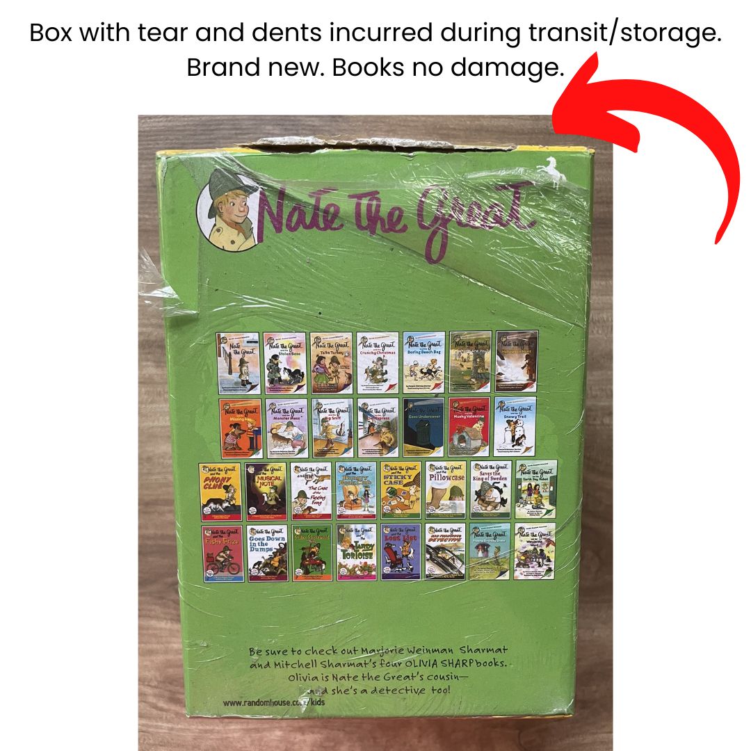 Nate the Great 30 books (softcover) BOX set - BOX with TEAR and DENTS