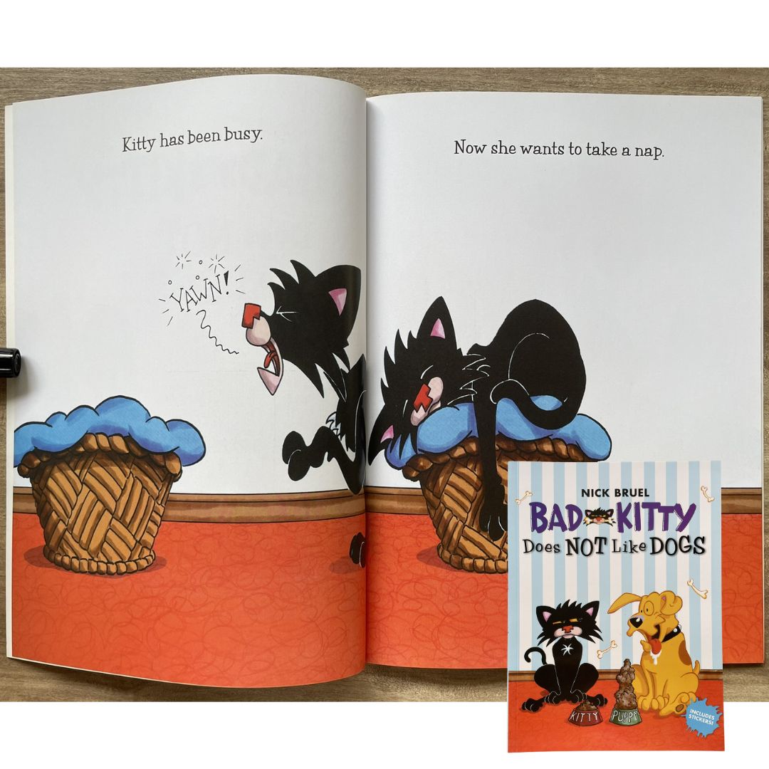 Bad Kitty Does Not Like Dogs (softcover)
