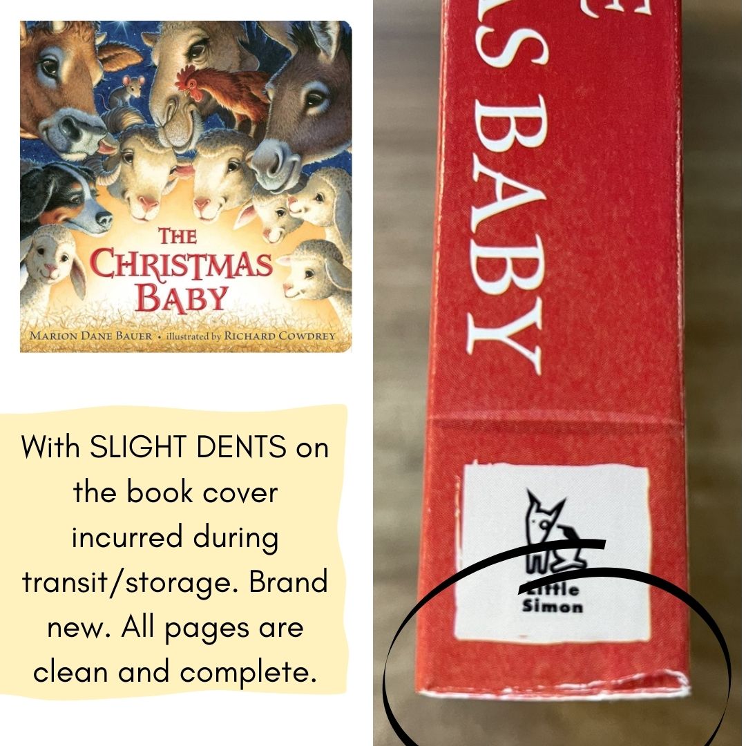 The Christmas Baby (brand new Board Book) with SLIGHT DENTS on book cover