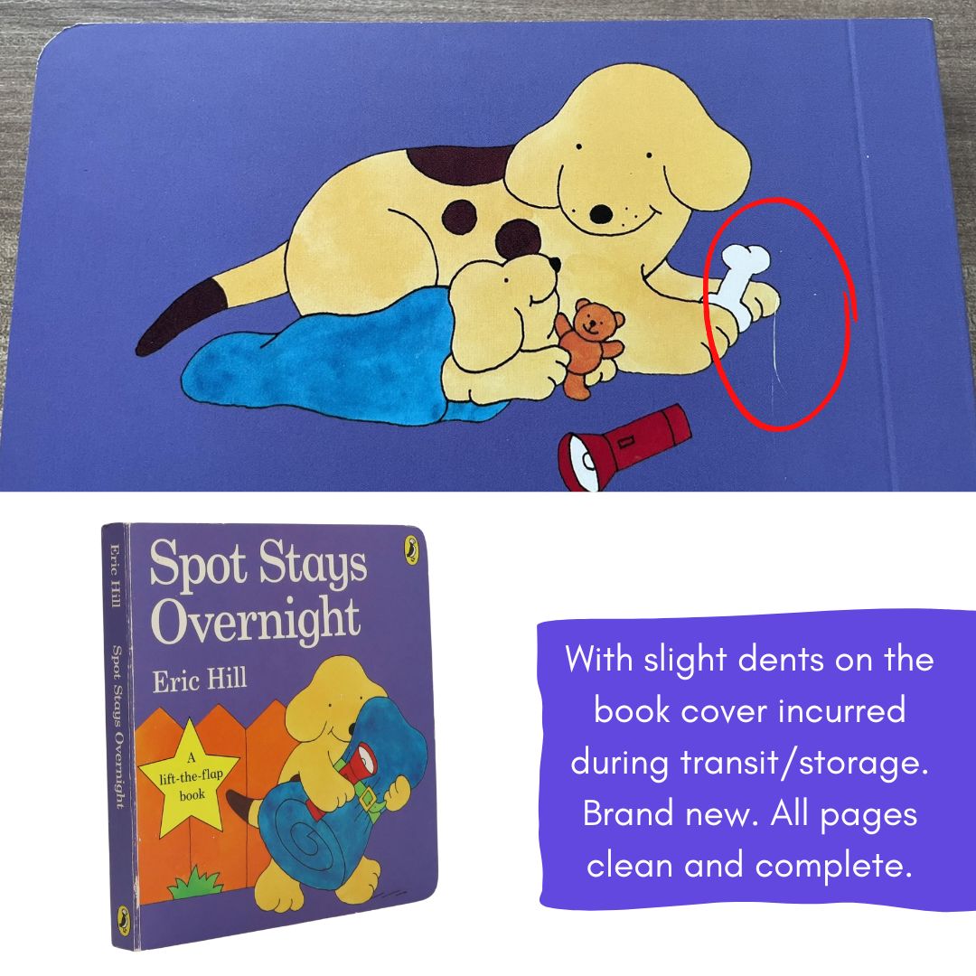Where's Spot / Spot Loves His Mom / Spot Says Please and other stories BOARD BOOKS (SINGLES) brand new, with SLIGHT DENTS on book cover
