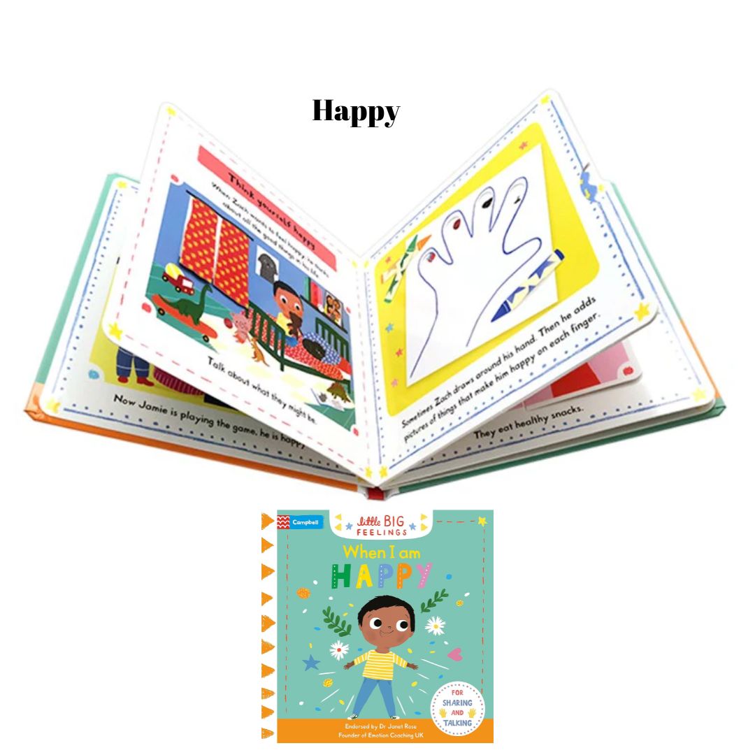 LITTLE BIG FEELINGS (retail / singles) board book - brand new, with SLIGHT DENTS on book cover (Happy / Angry / Worried / Sorry / Patient / Kind / Helpful)