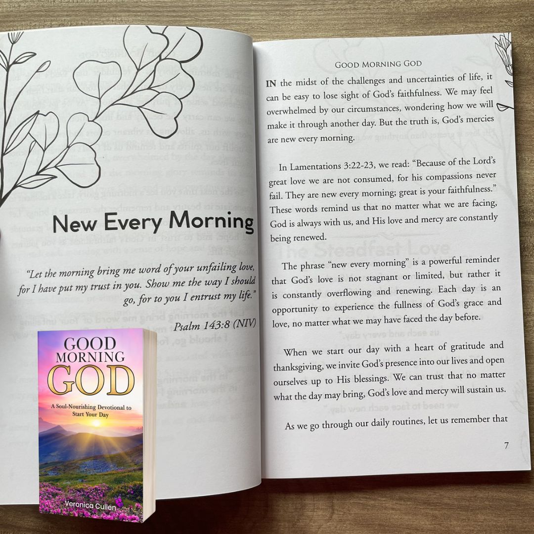 Good Morning God: A Soul-Nourishing Devotional to Start Your Day (by Veronica Cullen) brand new Softcover