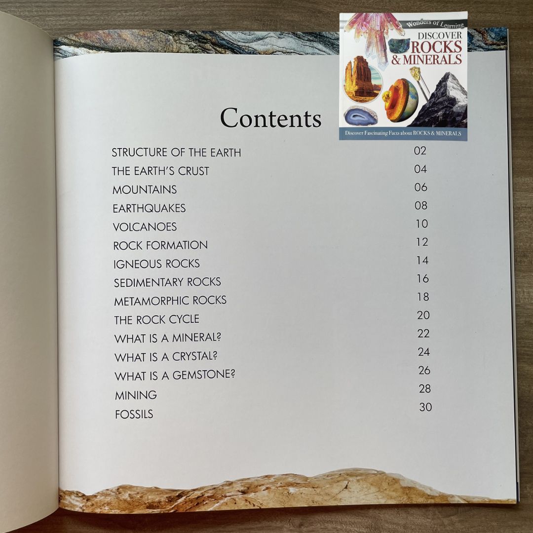 Wonders of Learning: Discover ROCKS AND MINERALS (brand new SOFTCOVER)