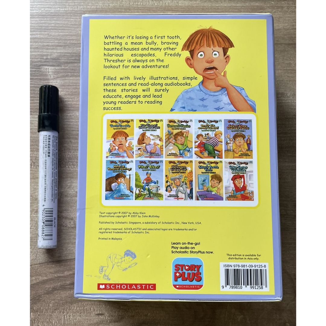 READY, FREDDY Scholastic Chapter Books (10 books) box set, brand new softcover - BOX with SLIGHT DENTS