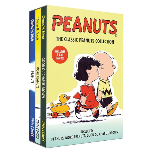 The CLASSIC PEANUTS / SNOOPY / PEANUTS GRAPHIC NOVEL Collection (3 Book) Slipcase Box Set By Charles M. Schulz (brand new softcovers)