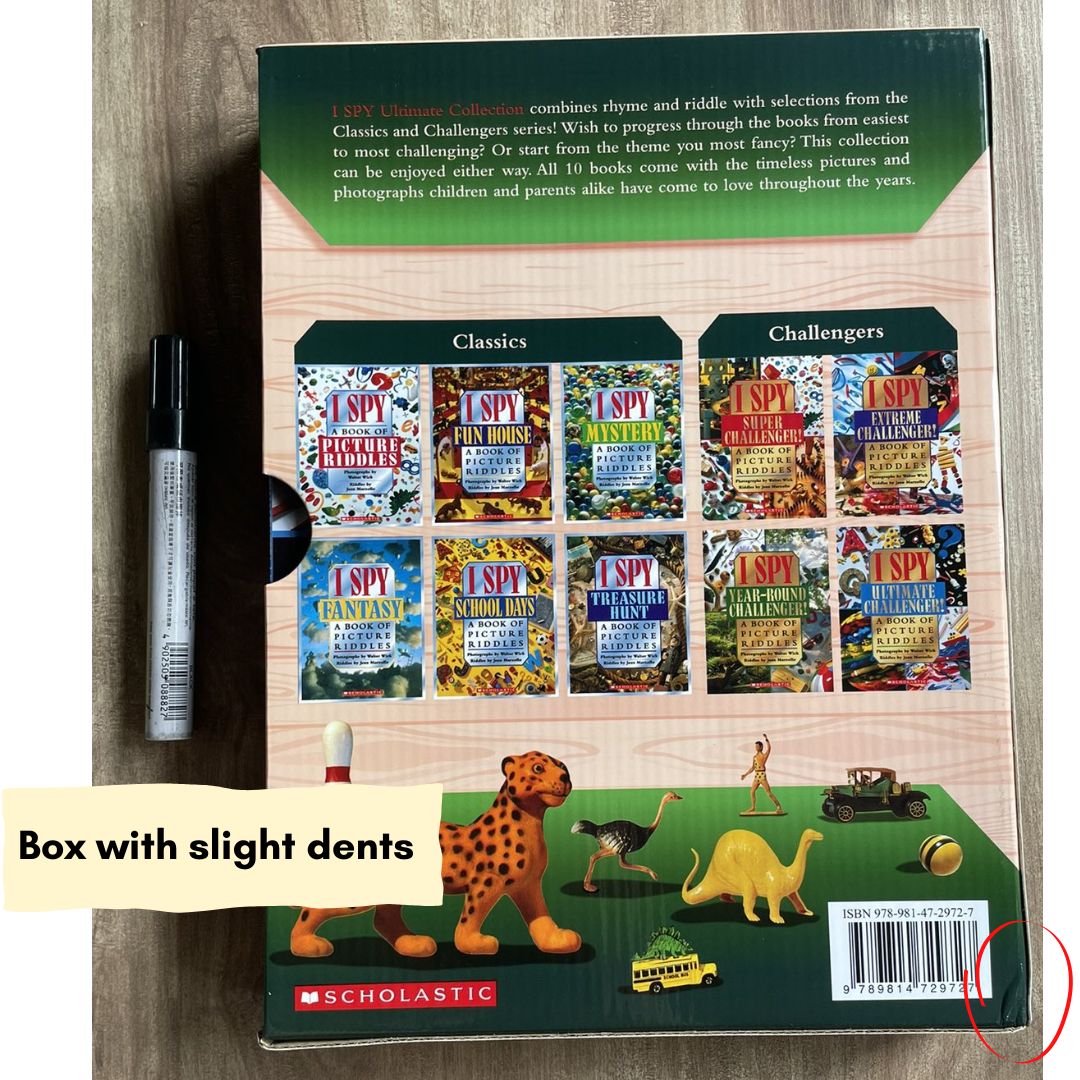 I Spy The Ultimate Collection (10 books) brand new softcover - Box with slight dents (Books no damage.)