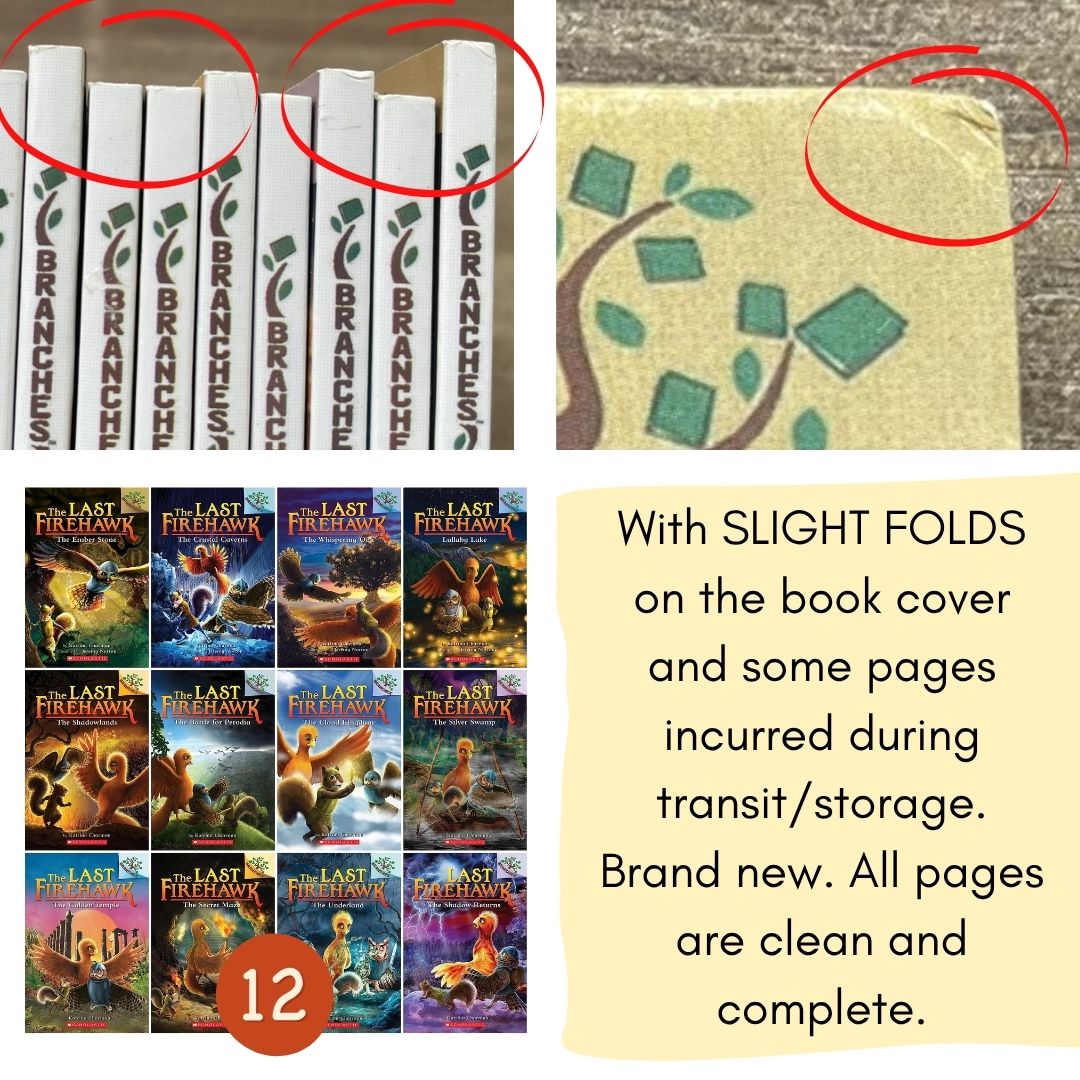 The Last Firehawk (12 books) brand new softcover, no box, with SLIGHT FOLDS on book covers and pages
