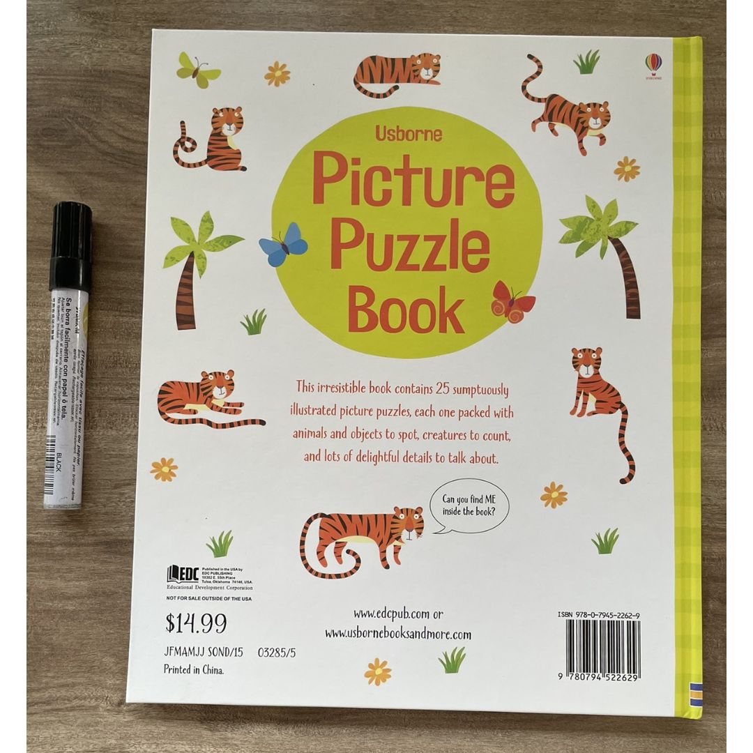 Usborne Picture Puzzle Book (SINGLES, brand new Hardcover) Animals / Farm / Under the Sea - with SLIGHT DENTS on book cover