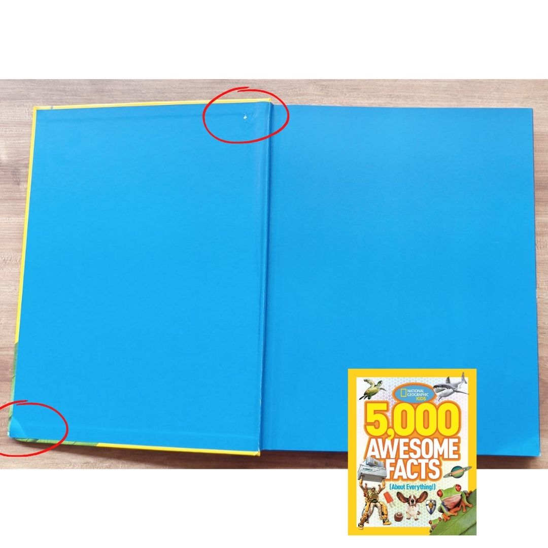 NATGEO National Geographic Kids 5,000 Awesome Facts (About Everything!) (USED book, hardcover, with slight dents)
