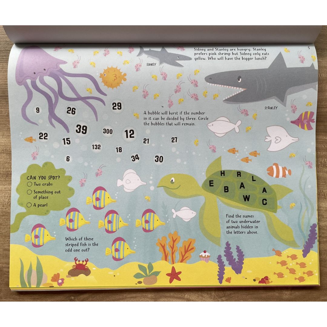 The Usborne Big DOT-TO-DOT / MAZE / PUZZLE Pad (SINGLES, brand new softcover, JUMBO tear-off activity pads) - Book cover with SLIGHT FOLDS