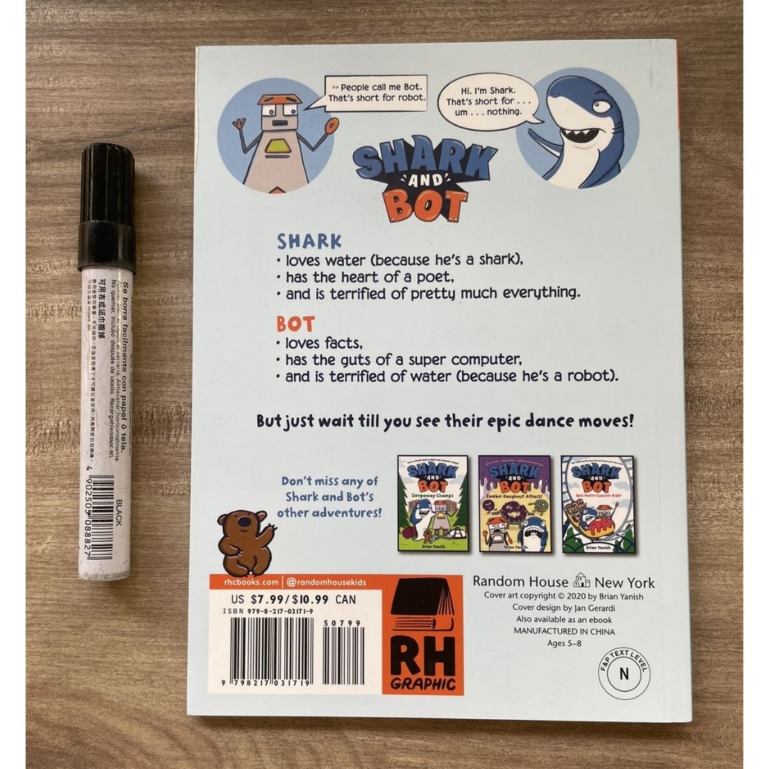 Shark and Bot, A Graphic Novel (Comics) by Brian Yanish (4 books) brand new softcover, no box