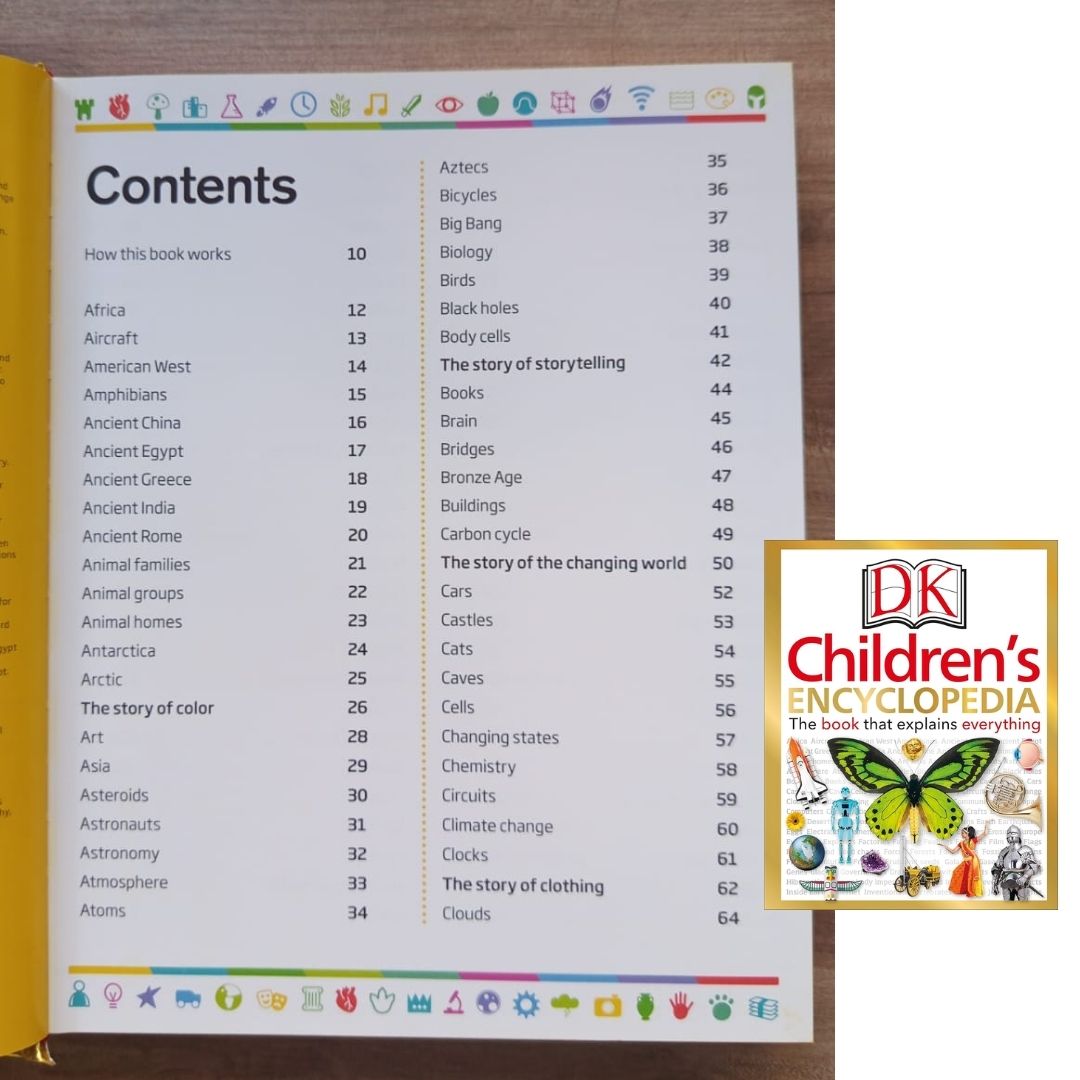 DK Children's Encyclopedia: The Book That Explains Everything! (USED book, hardcover, with slight tears and dents on book cover)