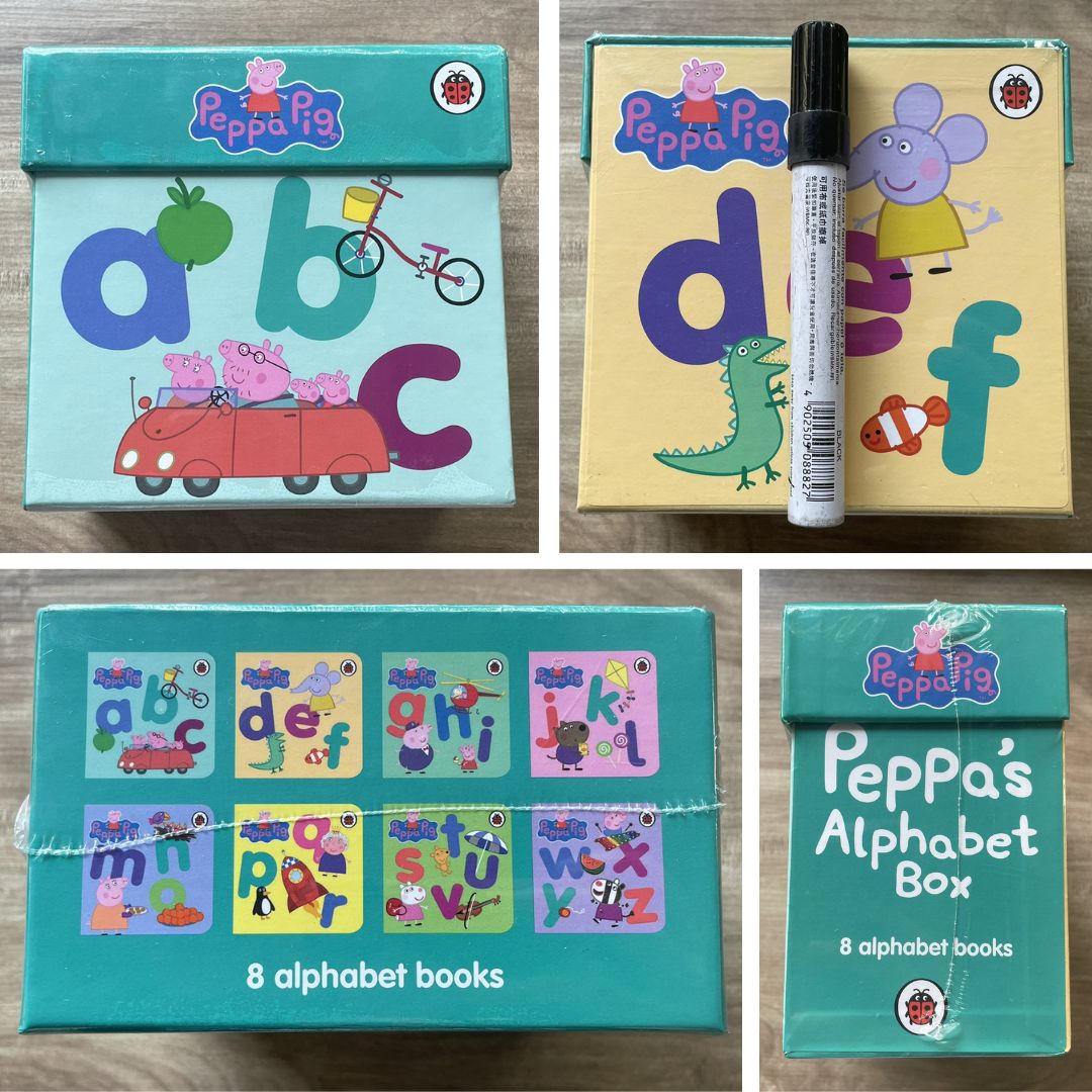 PEPPA PIG: PEPPA'S ALPHABET BOX (8 books) brand new board books