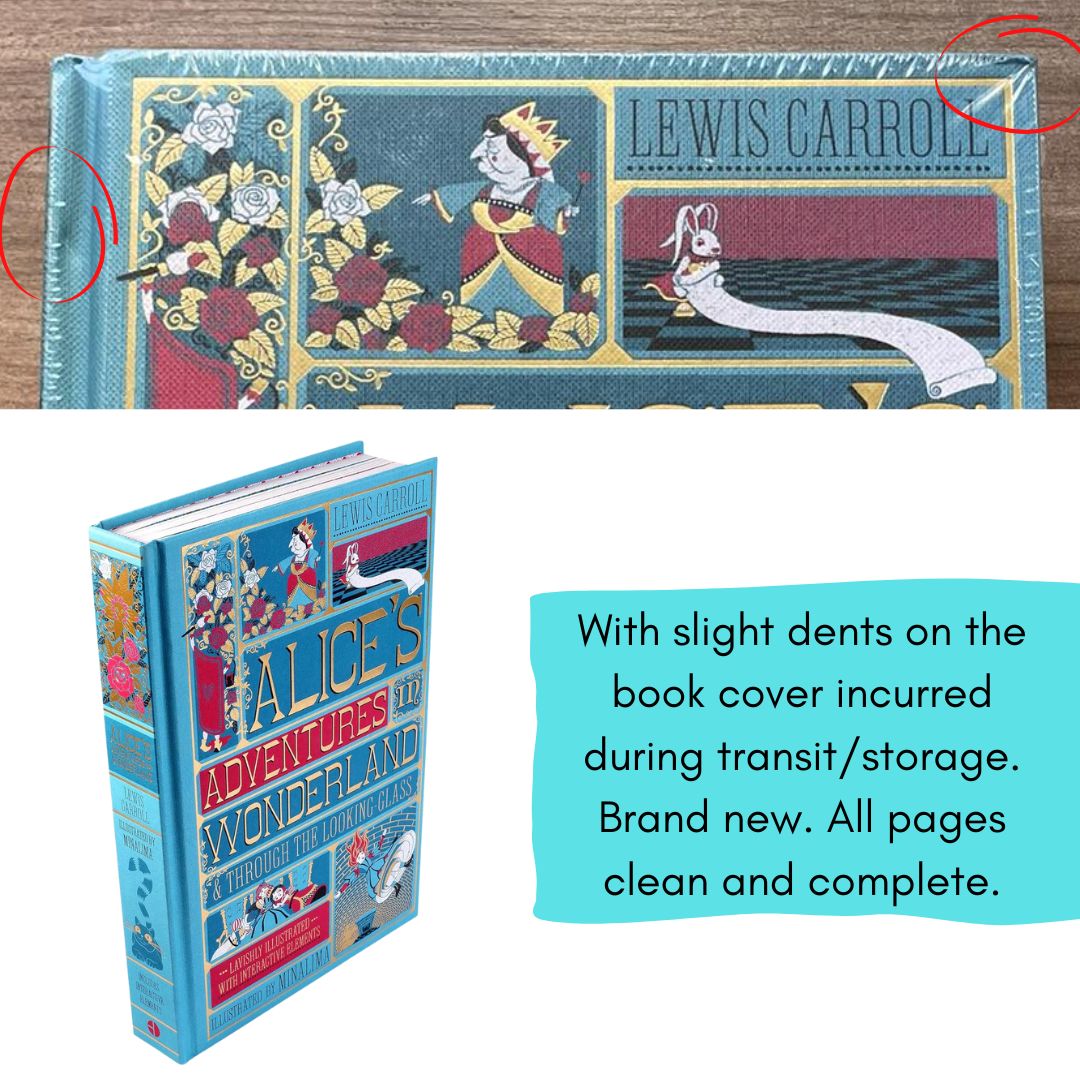 Alice's Adventures in Wonderland (MinaLima Edition) brand new hardcover, w/SLIGHT DENTS on book cover