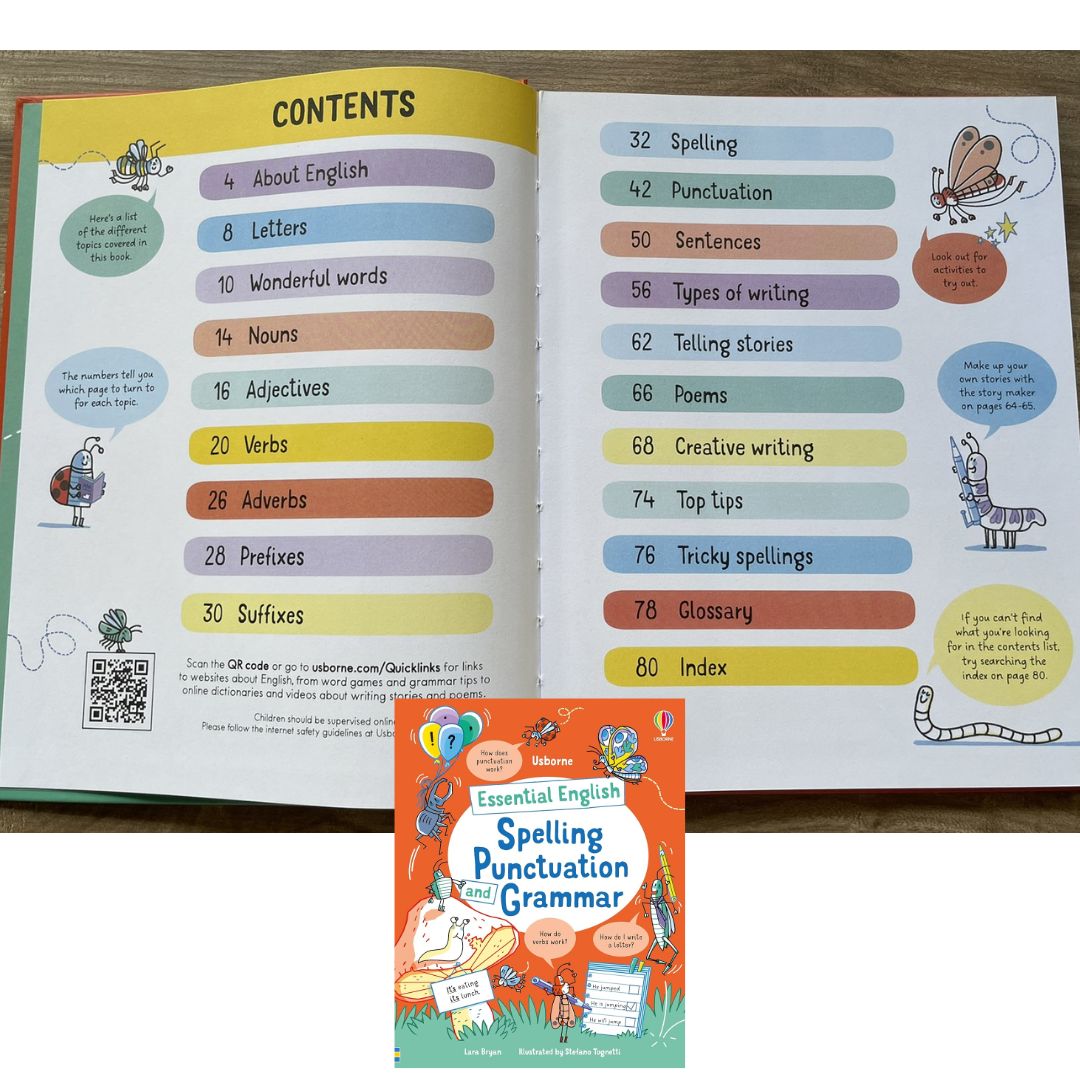 Usborne Essential English: Spelling Punctuation and Grammar (hardcover)