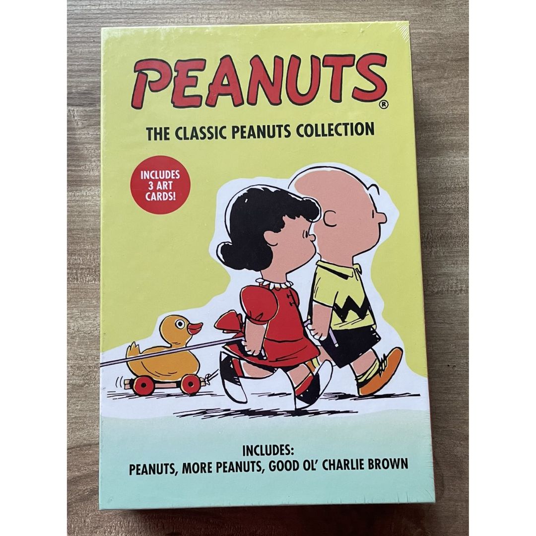 The CLASSIC PEANUTS / SNOOPY / PEANUTS GRAPHIC NOVEL Collection (3 Book) Slipcase Box Set By Charles M. Schulz (brand new softcovers)