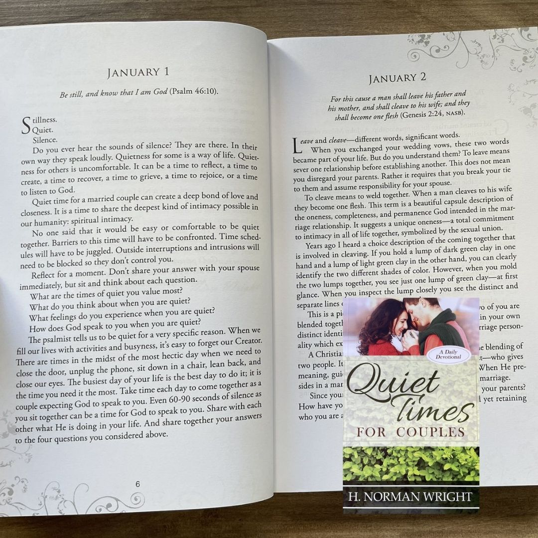 Quiet Times for Couples devotional (by H. Norman Wright) brand new softcover