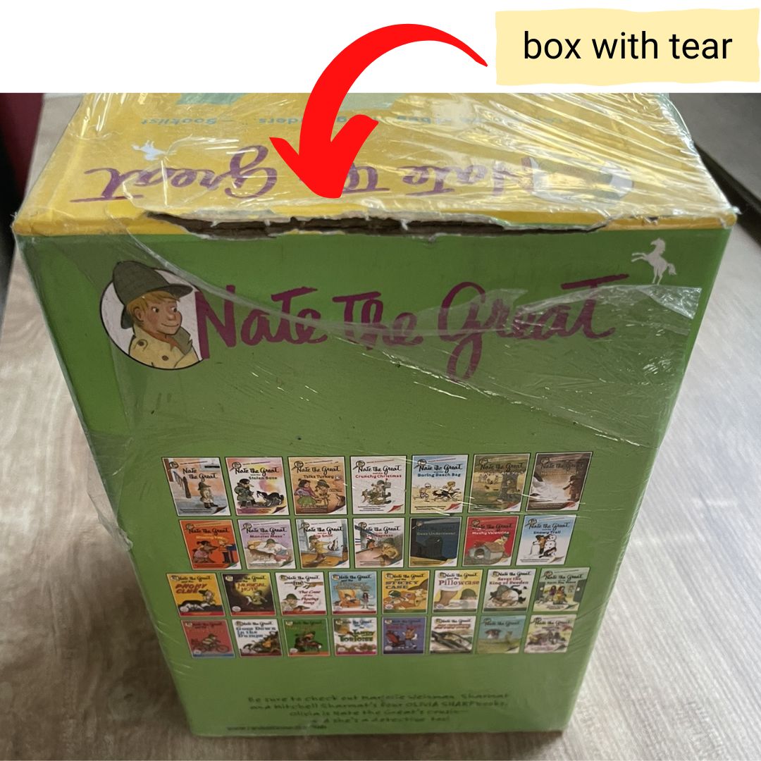 Nate the Great 30 books (softcover) BOX set - BOX with TEAR and DENTS