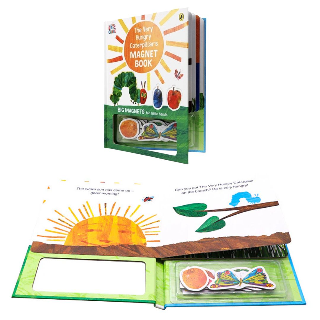 Eric Carle The Very Hungry Caterpillar's Magnet Book (brand new Hardcover) - with SLIGHT DENTS on book cover