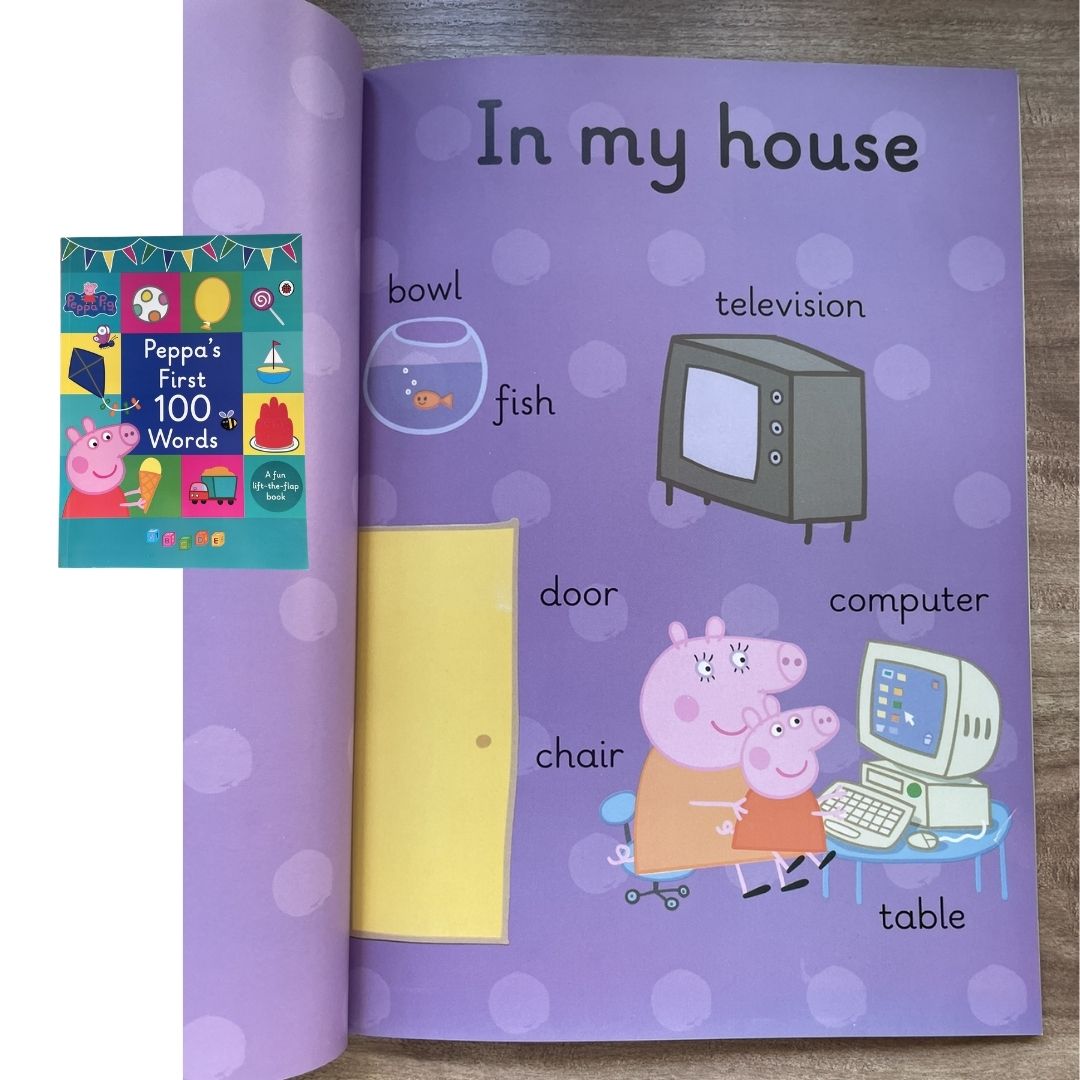Peppa Pig: Peppa's First 100 Words (brand new softcover, with SLIGHT DENTS on book cover)