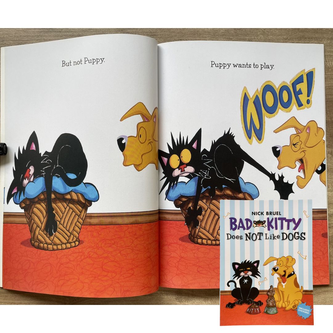 Bad Kitty Does Not Like Dogs (softcover)