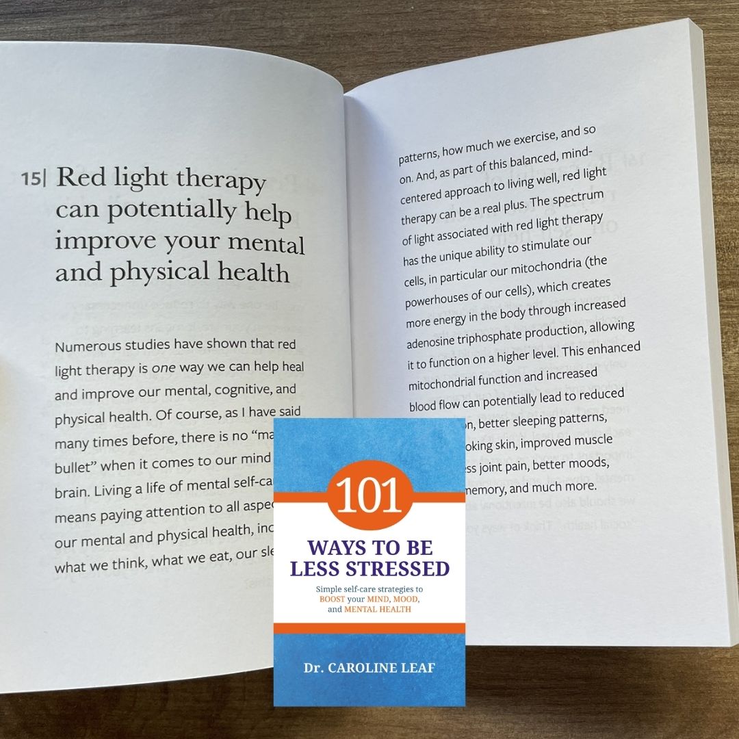 101 Ways to be Less Stressed: Simple Self-Care Strategies to Boost Your Mind, Mood, and Mental Health (by Dr. Caroline Leaf) brand new softcover